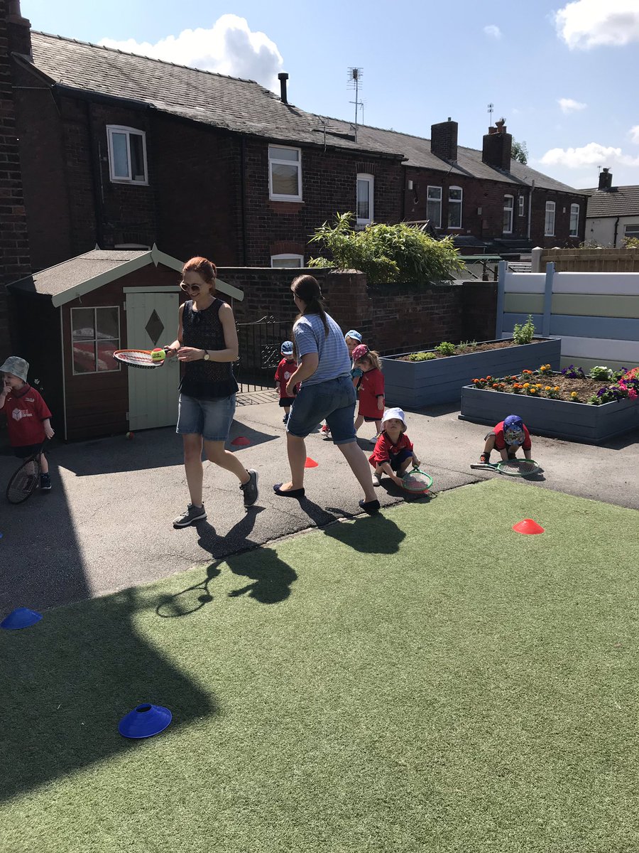 brighterbunnies's tweet photo. What a lovely sunny #tennis session this morning @Football1stAcad with parents and grandparents #intergenerationalactivity #getboltonmoving https://t.co/ng5zblu18W
