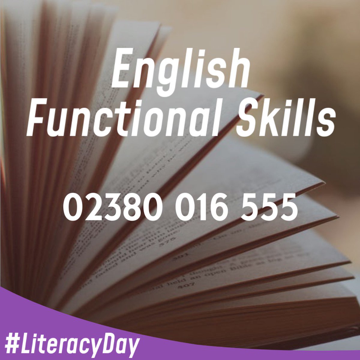d_atraining's tweet photo. On #InternationalLiteracyDay it's a perfect day to improve your literacy skills with a DA Training and Consultancy English Functional Skills course.

Find our more about this course here https://t.co/b6vjvbBJmo
or call us tomorrow on 02380 016 555.

#DATC #EnglishQualification https://t.co/alx4V60Xct