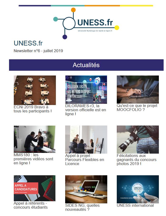 La Newsletter n°6 de l'UNESS est disponible ! ECNi, DILORAMES-r3, MMS180, SIDES NG, UNESS International...  Découvrez-la ici >>>> eye.sbc40.com/m2?r=uDVhYjBjY…  #universite #numerique #pedagogie #sante #sport #innovation