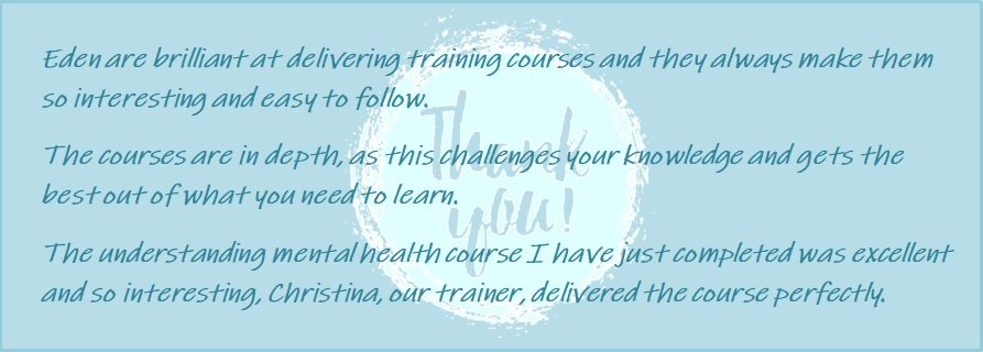 edentrainingltd's tweet photo. Some lovely #feedback given to us...It's great having a variety of #courses, allowing our learners to keep returning to us! #thankyou https://t.co/uPaijuGqIG