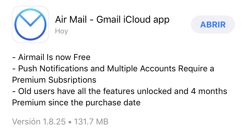 gestopolis's tweet photo. subscription for push notification? bye @airmailer ✌🏻 hello @sparkmailapp 👍🏻 #airmail #airfail https://t.co/G4tIm2CT68