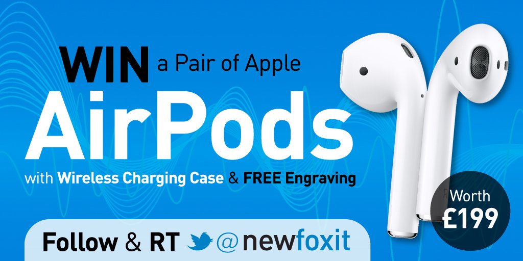 beeitsolutions1's tweet image. Enter our latest #PrizeDraw to #WIN a pair of AirPods with Wireless Charging Case worth £199 for one lucky winner.

Simply #Follow us @newfoxit &amp;amp; #RT for your chance to #Win! T&amp;amp;Cs apply ow.ly/dRSV50uRwVM 

#YORKSHIREIS #lovinleeds @UKBizRT @Bizitalk @99socialUK @Bizitweet