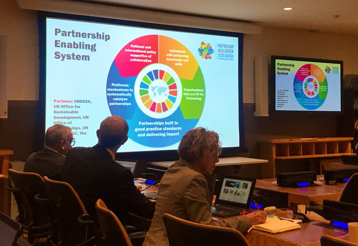 SustDev's tweet photo. Follow live! #SDGs Learning, Training and Practice on “Designing and managing #SDG #partnerships for greatest impact”. Follow 🎥 https://t.co/Lqznk9WmCG More: https://t.co/ykPDmL2G2J… #HLPF2019 -#HLPF #Agenda2030 https://t.co/6JiiUWDGBd