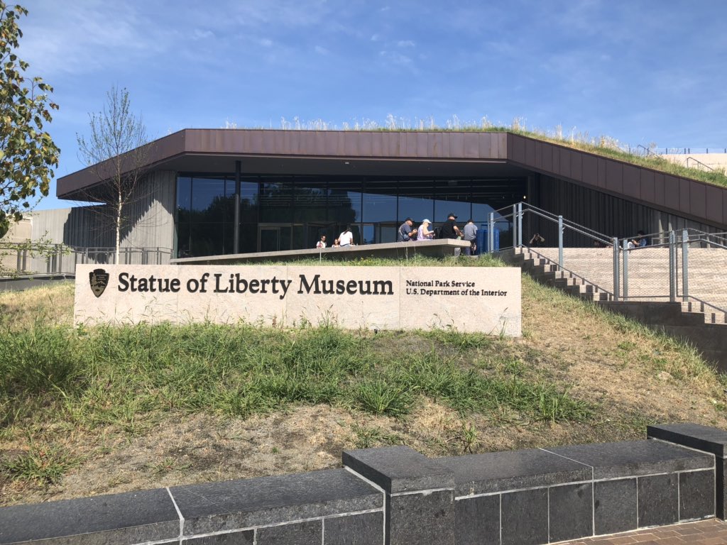 scottnoel's tweet photo. DYK: The #statueofliberty museum (opened in May 2019) is #LEED Gold-certified and was built 20-ft above sea level to account for sea level rise and better weather superstorms (like Sandy in 2012). https://t.co/43m99CLstt