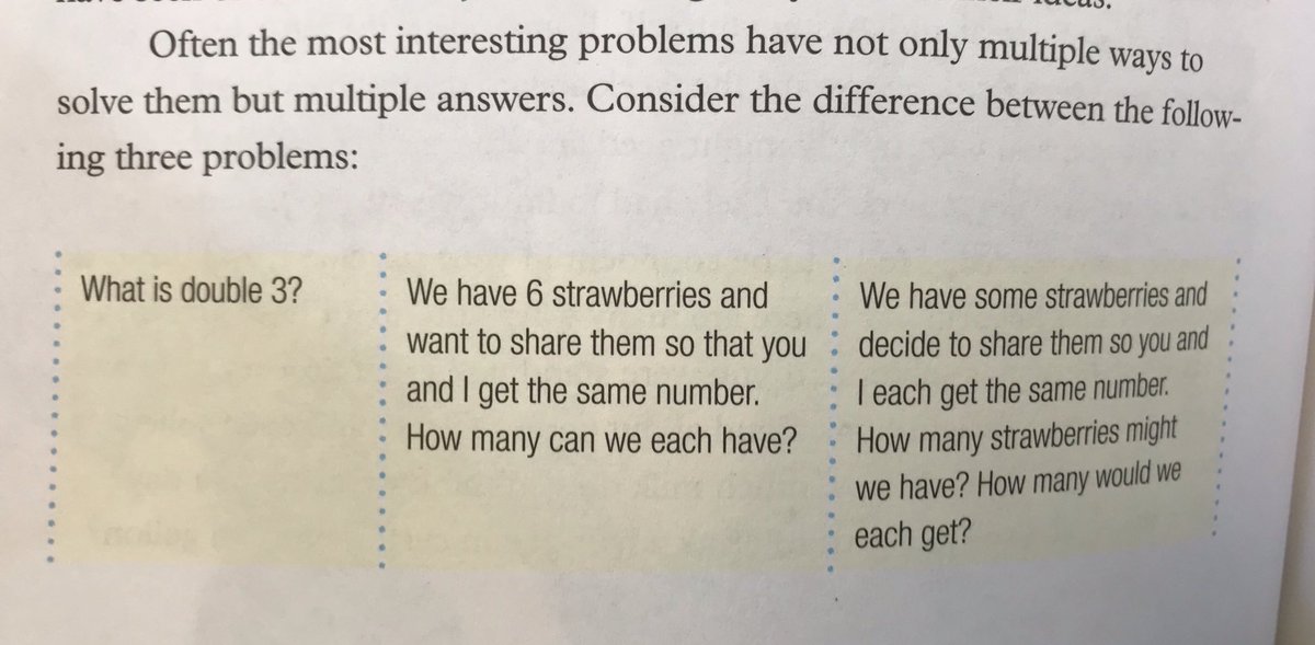 McGannMr's tweet photo. CH2: #richtasks include #multiplicity not always meaning problems that have multiple answers, but that there are multiple pathways to reach the answer. “How to solve the problem often is the problem” &amp; requires “a lot of cognitive work to find a solution pathway” #inthemomentmath https://t.co/Plqs8PyB1n