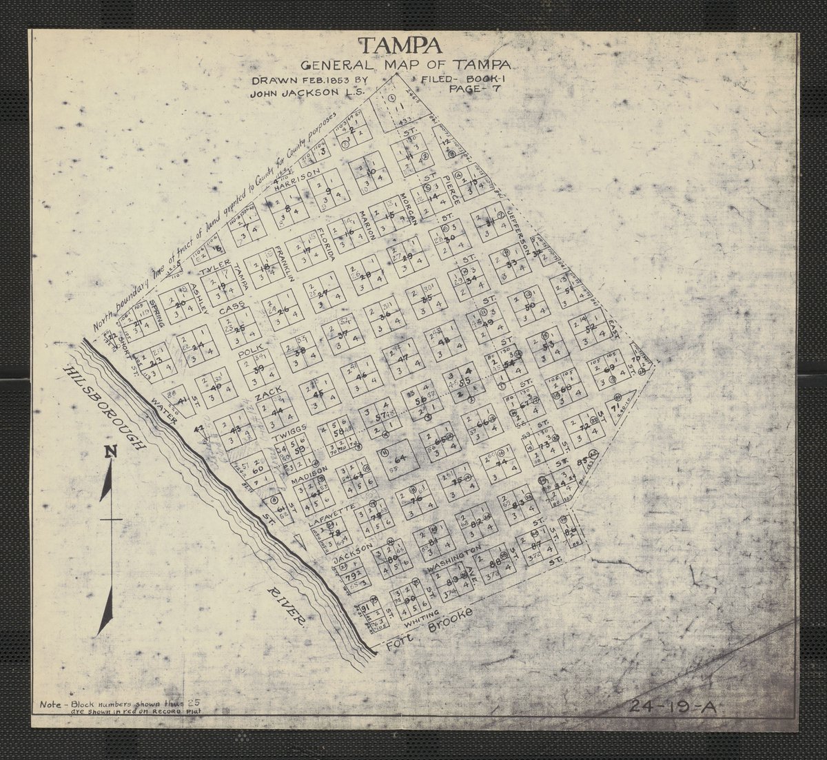 TampaBayHistory's tweet photo. Happy Birthday, @CityofTampa! Here's some b-day trivia: How many times has Tampa been governed as a town or city? A: Five. 1849, 1853, 1855, 1873 and, finally, July 15, 1887. Here's an 1853 map showing the boundaries of Tampa at that time. #MapMonday #Tampa 🎉🎈 https://t.co/jz00YrgH1b