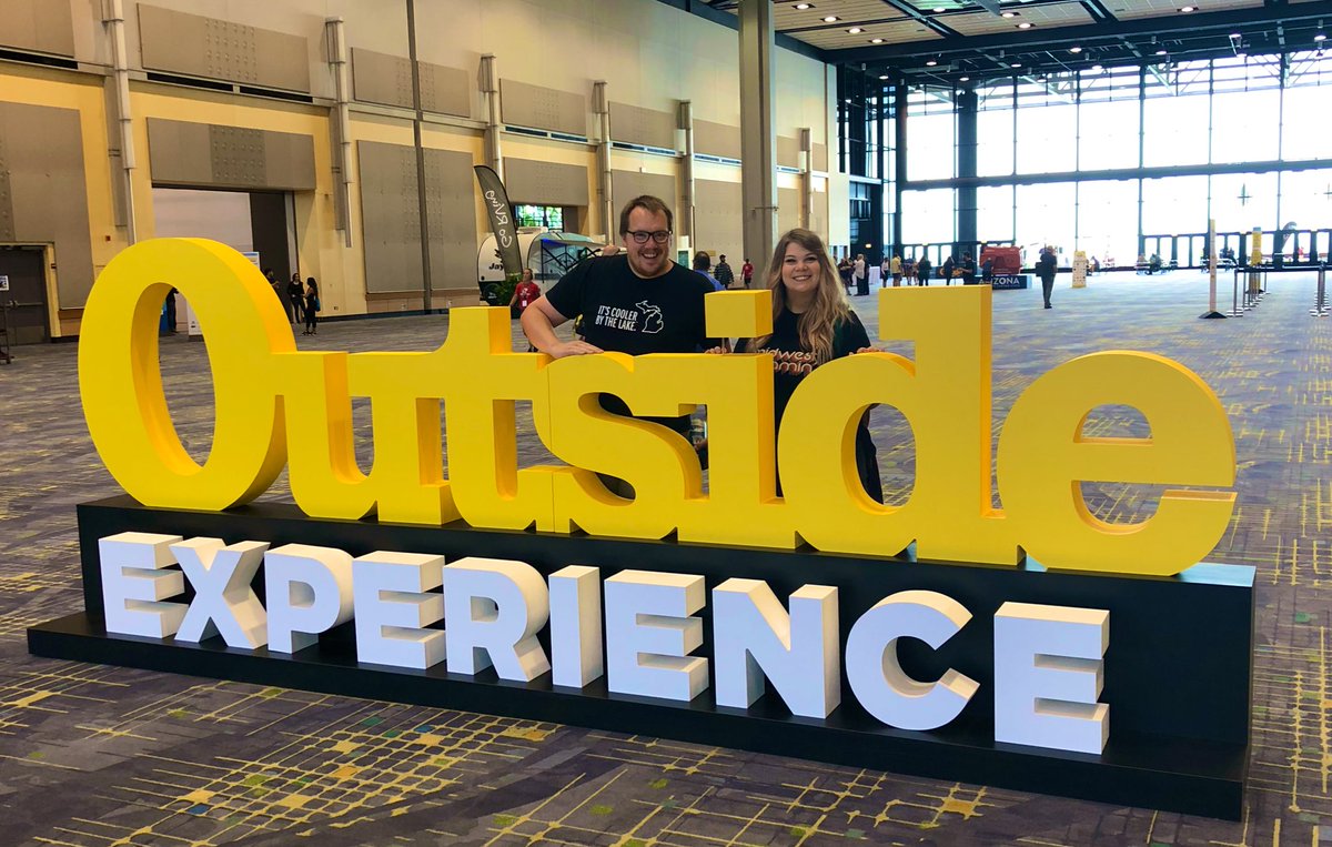 trailheadjenny's tweet photo. I had such a fun weekend at #OutsideExperience with my husb and my pal @mjn126! Can’t believe it’s already over. @outsidemagazine @GoRVing https://t.co/3P5Hkw9Dl4