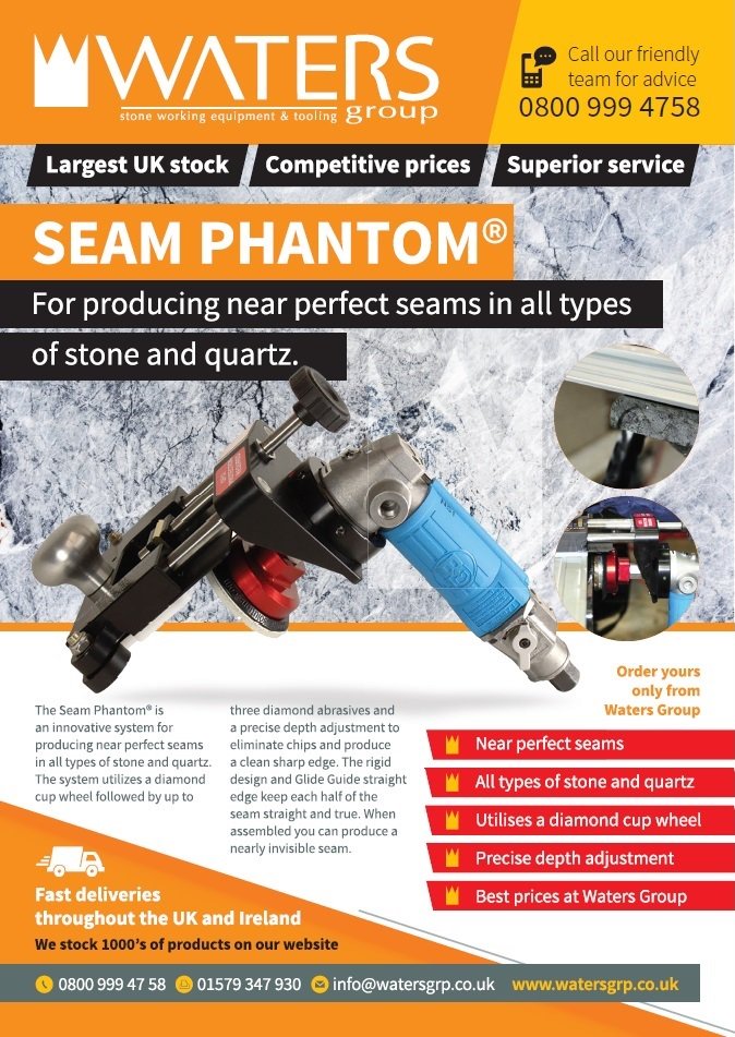 WatersGroup1's tweet photo. Looking to produce that perfect seam on stone or quartz worktops? Then be sure to check out our Seam Phantoms! https://t.co/EWagLU3tVj