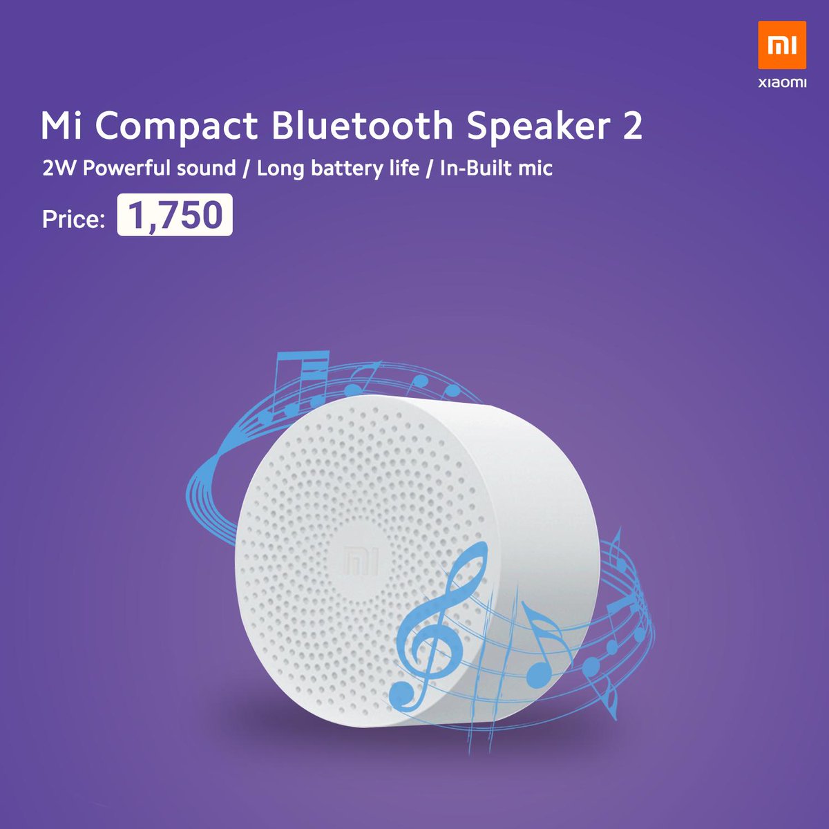 Xiaomi_Pakistan's tweet image. Experience high-definition sound with #MiCompactBluetoothSpeaker2 which has an in-built mic, compact design and 2W powerful sound. It&apos;s worth every beat. 
Also available at Mi exclusive stores nationwide. 

Get it here: bit.ly/2NZYQqK
#XiaomiPakistan
