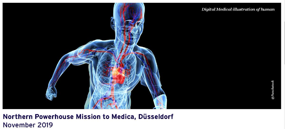Register your interest to join the #NorthernPowerhouse mission to Medica Dusseldorf. The leading international trade fair aimed at #healthcare &amp; #lifesciences businesses offering a platform to showcase your expertise, network &amp; connect with overseas buyers bit.ly/2XruKAD