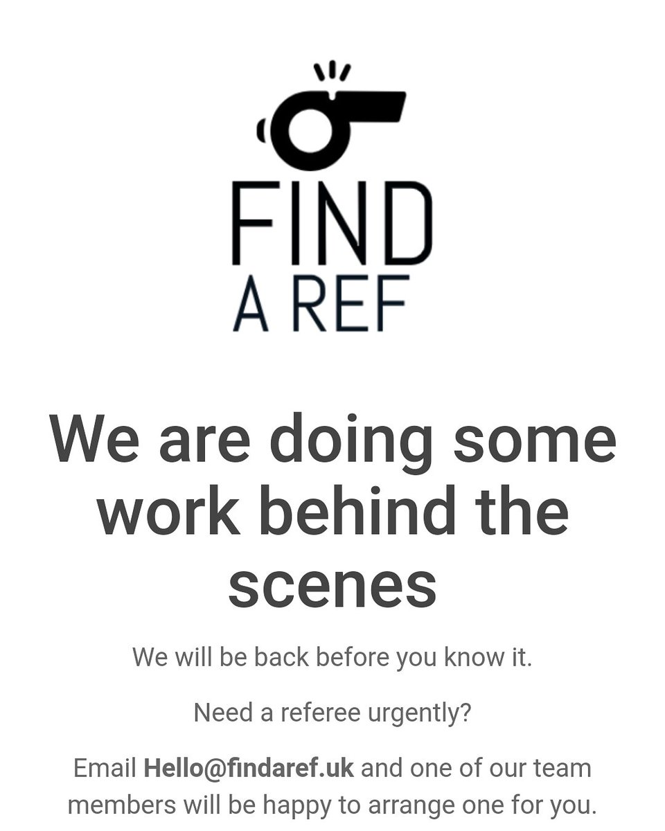 We will be covering the WHOLE of the UK. Our goal is to be the best  tool grassroots football worldwide has ever seen. #Findaref #needareferee