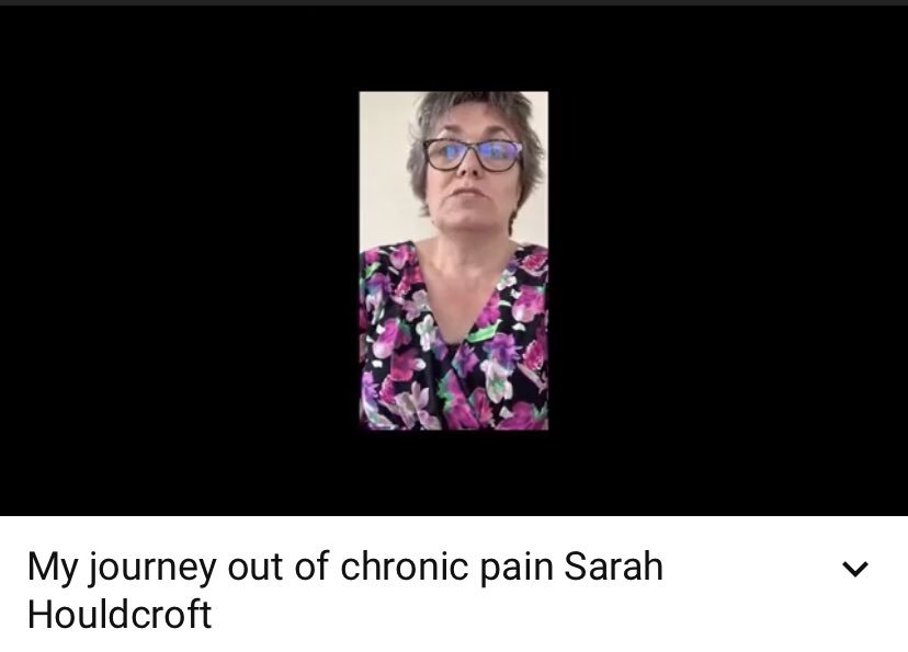 🎥 Sarah’s story ‘my journey of chronic pain’

youtu.be/_iWxrU7gxiM

“Pain effected every aspect of my life+confined me to my house”

“This...involved me taking charge”

“The rewards...have been amazing”

@SarahH_GB <a href="/PeteOSullivanPT/">Peter O'Sullivan</a> <a href="/pain_eddotcom/">Pain-ed</a> <a href="/Leic_hospital/">Leicester's Hospitals</a> <a href="/uhltherapy/">uhltherapy</a>