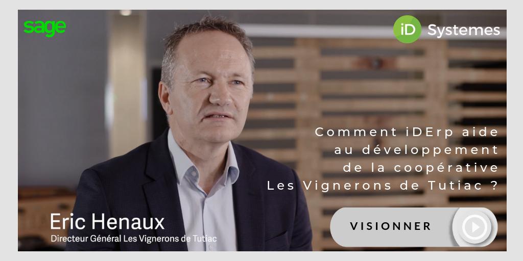 iDSystemes's tweet photo. #TEMOIGNAGE #VIDEO https://t.co/TIw9G5Jm5c // Eric Henaux, Directeur Général Les Vignerons de Tutiac, nous partage son expérience sur la solution de gestion iDErp, basée sur le logiciel SAGE X3. https://t.co/GLBzxYL3Dq