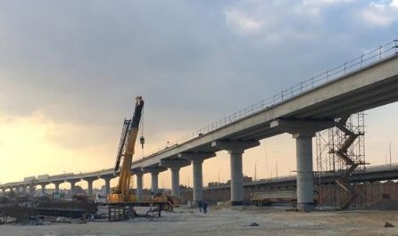 consolisgroup's tweet photo. #Egypt Today, ECPC, our Egyptian subsidiary, delivered the last viaduct prestressed beam (out of 848) for #CairoMetro line 3. With this milestone, the viaduct of line 3 is about to be completed. Our contribution continues on Metro line 3 with the supply of tunnel lining segments. https://t.co/NhEboXyXfG