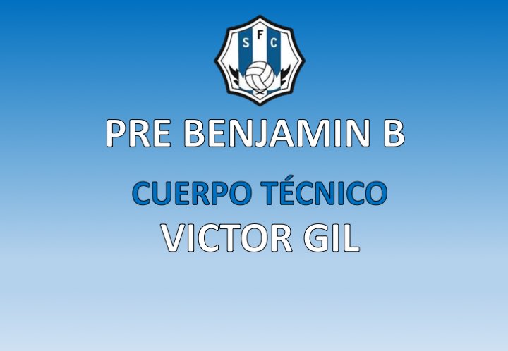 ⚠️CUERPO TÉCNICO PRE BENJAMÍN B
✅ TEMPORADA 2019-2020

➡️ Victor Gil será el encargado de dirigir el Pre Benjamín B en esta nueva temporada en el club.

¡A por una gran temporada!

#UNSENTIMENT💙⚪️