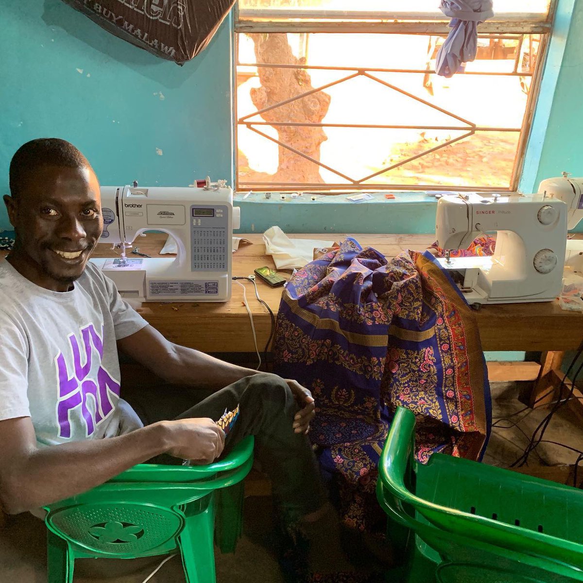 100XDevelopment's tweet photo. Happy World Youth Skills Day!!!
Francis is studying to be a computer engineer. On the side hustle, Francis is an amazing tailor.
Francis has used his talent, time, and skills to gain some extra income designing and tailoring for over 8 years now.
 #wysd2019 #OVCcare https://t.co/ia13fMA0z4