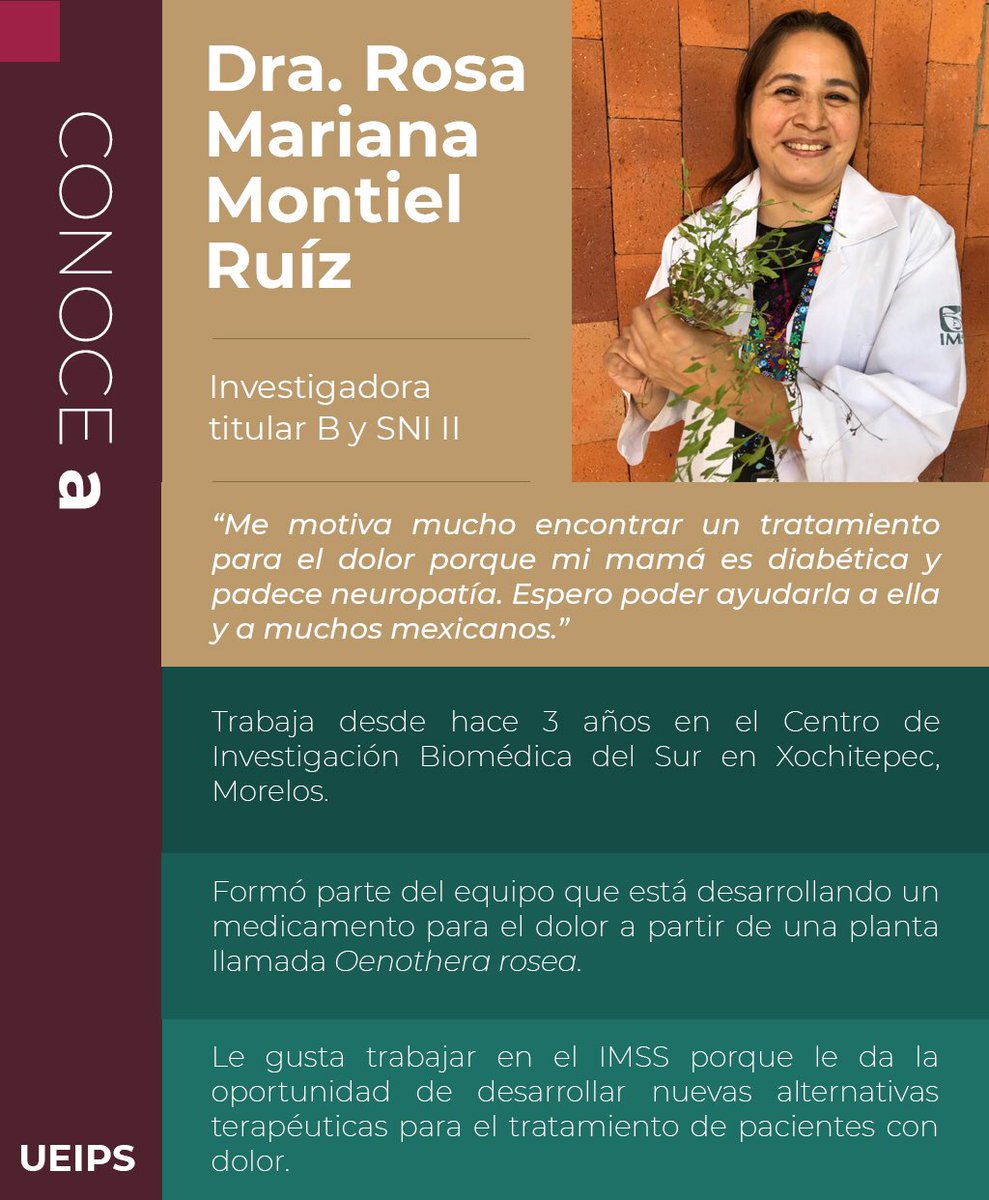 Saber_IMSS's tweet photo. Conoce al personal del #IMSS que nos inspira. #UEIPS https://t.co/3w4VInxxmu