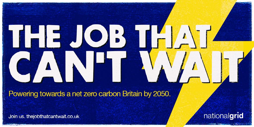 nationalgrid's tweet image. In June we revealed Britain will pass a historic clean energy milestone this year. But we&apos;ve still got work to do to reach #netzero by 2050. It&apos;s the #jobthatcantwait and we need YOU. Learn more here buff.ly/2YPQGlG
#GreenerGrid