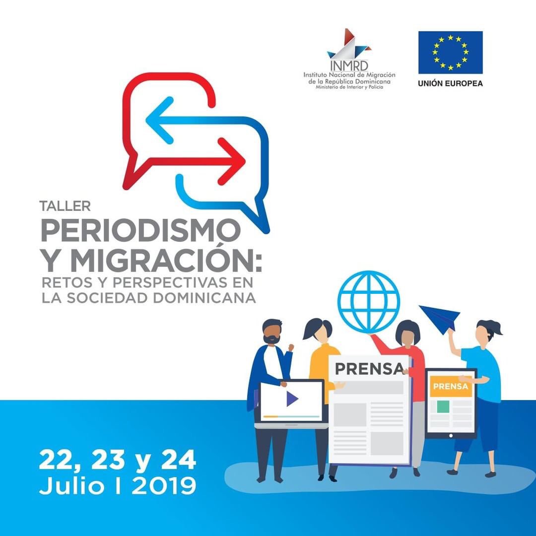 UnionEuropeaRD's tweet photo. 🚨🚨 El @inm_rd y la @unioneuropeard invitan al taller “Periodismo y migración: Retos y perspectivas en la sociedad dominicana” impartido por expertos/as internacionales en periodismo de migración. Para más Información: ☎️ (809) 412.0666 . 
#cambialanarrativa #migración https://t.co/c9rnLlXFVQ