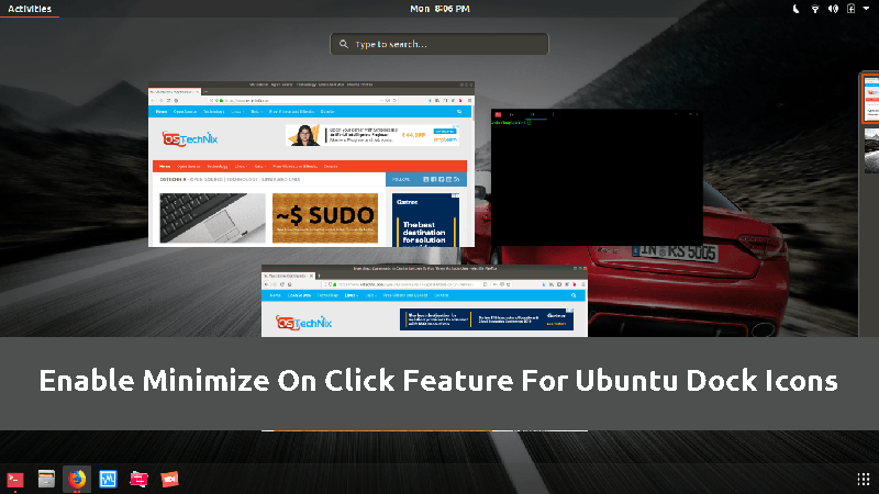 ostechnix's tweet image. Enable Minimize On Click Feature For Ubuntu Dock Icons #Ubuntu #Dock #Ubuntutips #Linuxhowto #Linux #gsettings #DconfEditor ostechnix.com/how-to-enable-…