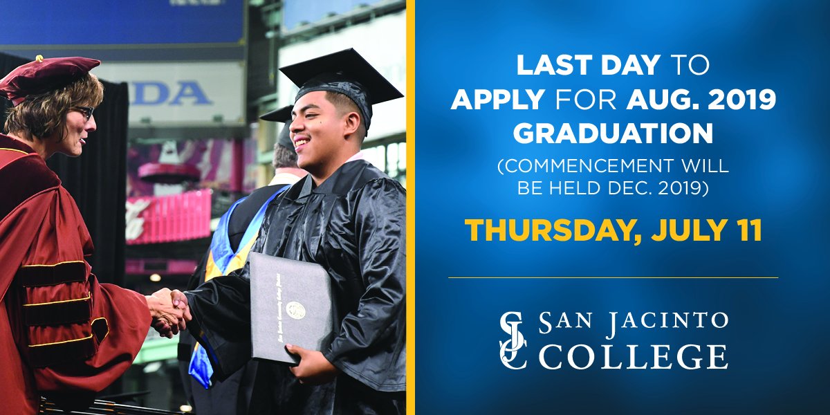 SanJacCollege's tweet photo. Get more information about the steps to apply here: https://t.co/YNnqgHGfbt. #sjcsummer19 #sjcgrad19 https://t.co/2DYK98fgu6
