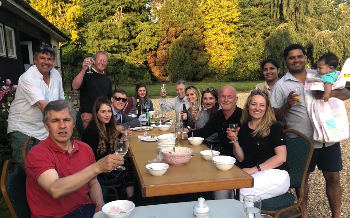 franchise2win's tweet photo. Great evening at @RTPhillips1 Adlestrop Stables Team BBQ. Thanks to @SybilRuscoe for the photo and @RacehorseOwners for sponsorship. Hereโs to a season of winners with @dannyhiskett @jolinesaunders and all the team. #stablestaffweek https://t.co/1XFst7AX5p