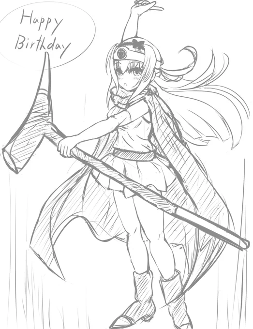 お誕生日おめでとう🎉
どうしてもDQ3の女賢者に見えてしまったので描きました
この間のイベントではRPGの勇者役でしたが、ある意味常にロールプレイしているような彼女の境遇を考えると切ないイベントでした

#御茶ノ水美里江生誕祭
#アリスギアお絵かき 