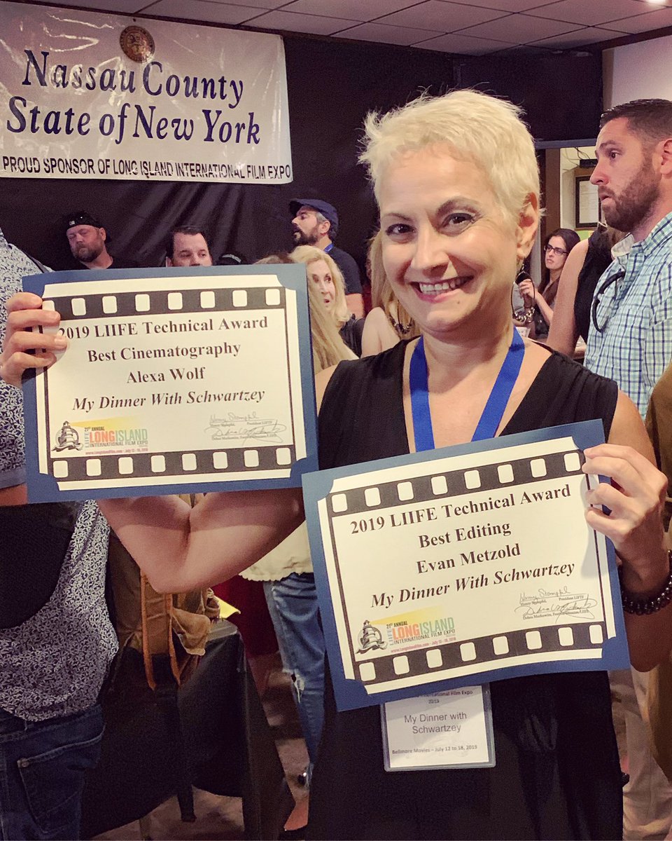 Best editing @directoretm and best cinematography Alexa Wolf from #liife @LIIntlFilmExpo @hypnoschick #indiefilm #SupportIndieFilm #FemaleFilmmakers @Pennyplaywright #womeninfilm @NYWIFT #DirectedbyWomen #shedirects #WrittenbyWomen
