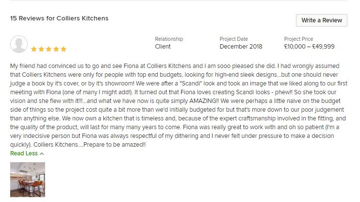 ColliersUK's tweet photo. We always welcome feedback from our customers and were extremely happy to receive this lovely review earlier today.
#Worthing #KitchensSussex #Germankitchens #ScandiKitchen #Corian #HandlelessKitchen #FamilyKitchen @cdukltd @NeffAppliances @quookeruk @falmecuk @eurolineuk https://t.co/VVQJ08Ape5