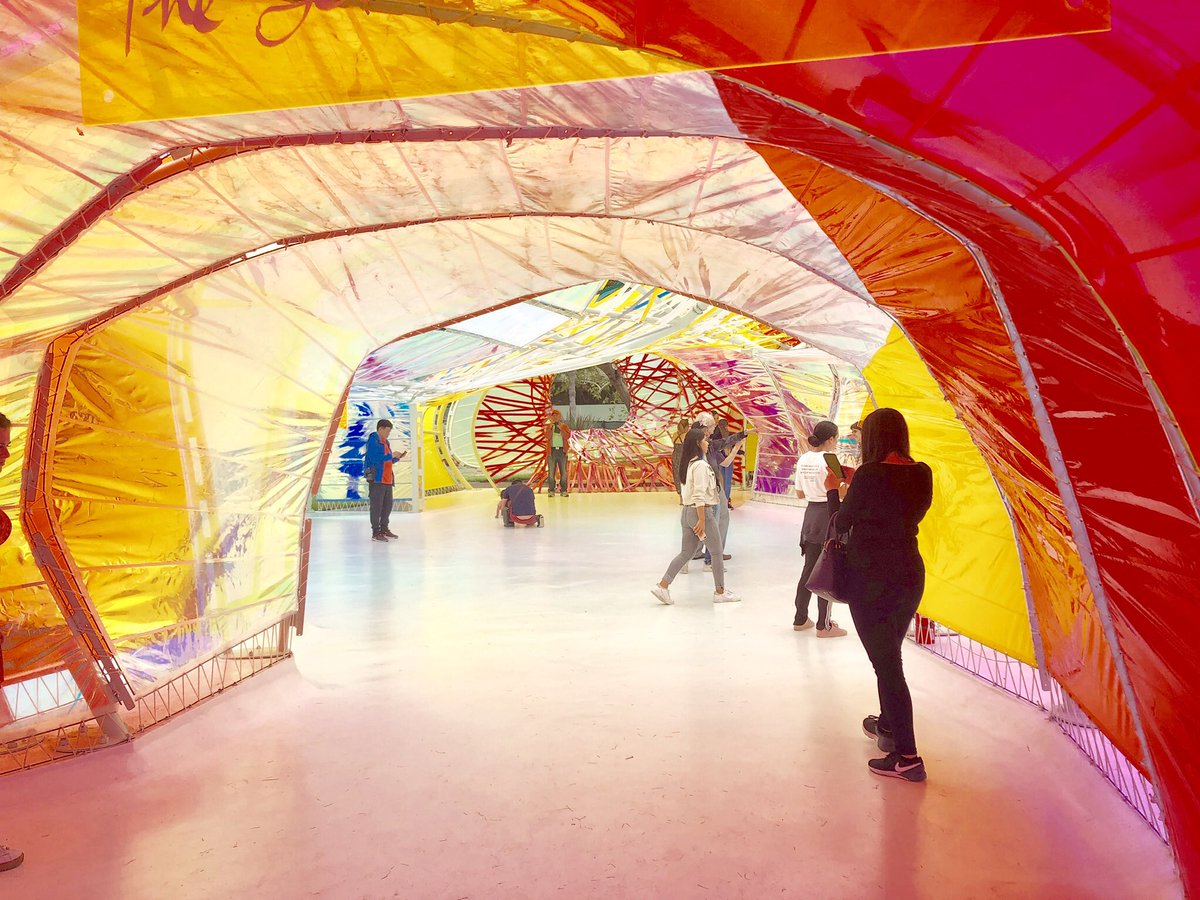 LAAnyDay's tweet photo. Serpentine Gallery at the La Brea Tar Pits is a cool, new exhibit to see while visiting Museum Row. #laanyday #labreatarpits #thrillist #timeoutla #curbedla #latimes https://t.co/Fbn2401uun