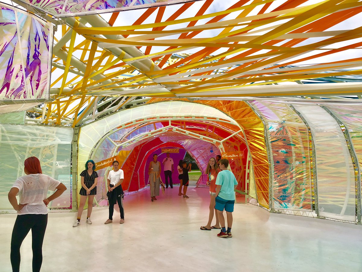 LAAnyDay's tweet photo. Serpentine Gallery at the La Brea Tar Pits is a cool, new exhibit to see while visiting Museum Row. #laanyday #labreatarpits #thrillist #timeoutla #curbedla #latimes https://t.co/Fbn2401uun