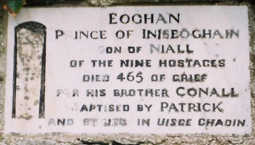 Eoghan "born of the yew tree" in Irish. The yew was believed to be the oldest tree so Eoghan had pagan religious significance! Name of saints & kings. Eóganachta were a powerful ruling dynasty based in Cashel, Munster. Co Tyrone, "Land of Eoghan" named after Eógan mac Néill!
