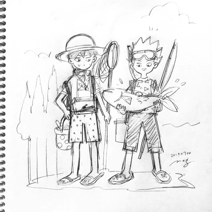 創作の案出し中に捗ったらくがき。塗ろうかと思ったけどやめたのでこのまま置いておきます。 