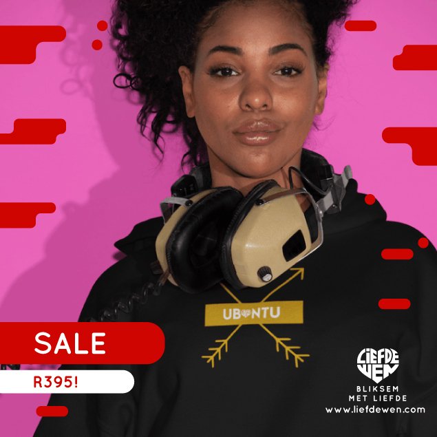 #SwartEnGoud werk so goed saam soos jou somerslyf in winter... in #LiefdeWen merch 😎

Ons het die X, Y en Z faktore bymekaargevoeg en toe ontplof dit in 'n #Ubuntu hoodie💥

Kry joune aanlyn met bietjie afslag 🌍