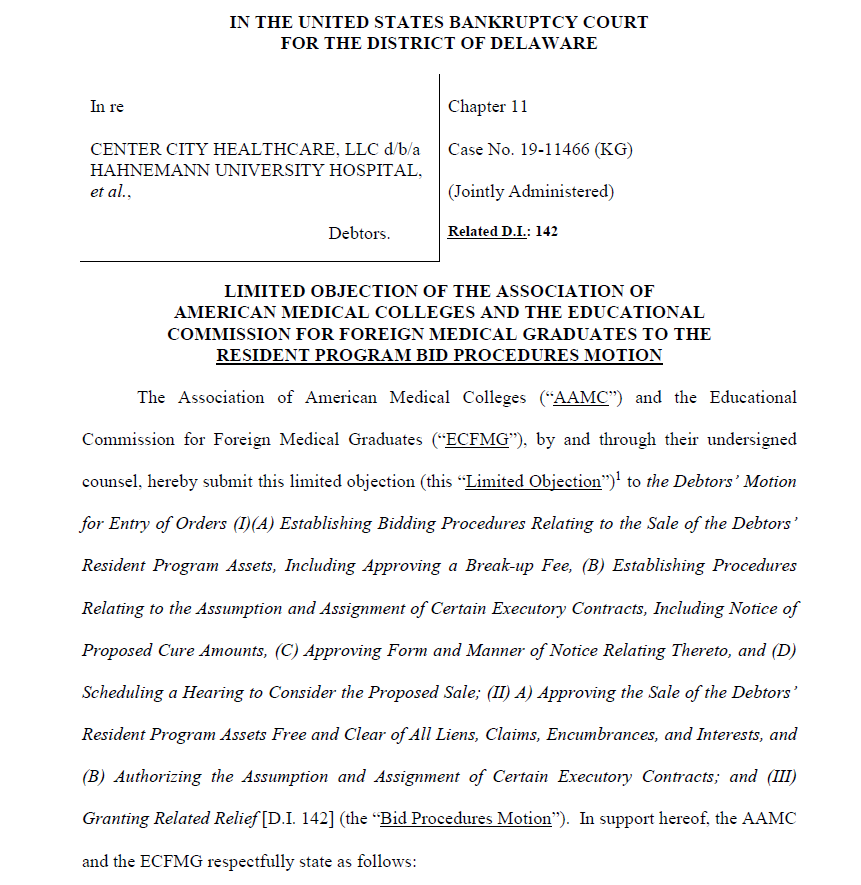 AtulGroverMD's tweet photo. @jrovner @ncannellf @repopter @SarahGantz we filed this today...incl the request an Ombudsman be appointed to represent the interests of affected residents in #GME programs https://t.co/plLKkBdKPL