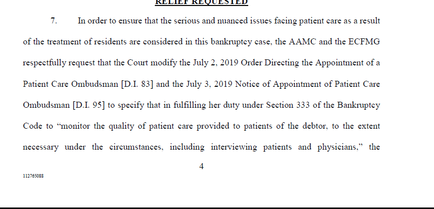 AtulGroverMD's tweet photo. @jrovner @ncannellf @repopter @SarahGantz we filed this today...incl the request an Ombudsman be appointed to represent the interests of affected residents in #GME programs https://t.co/plLKkBdKPL
