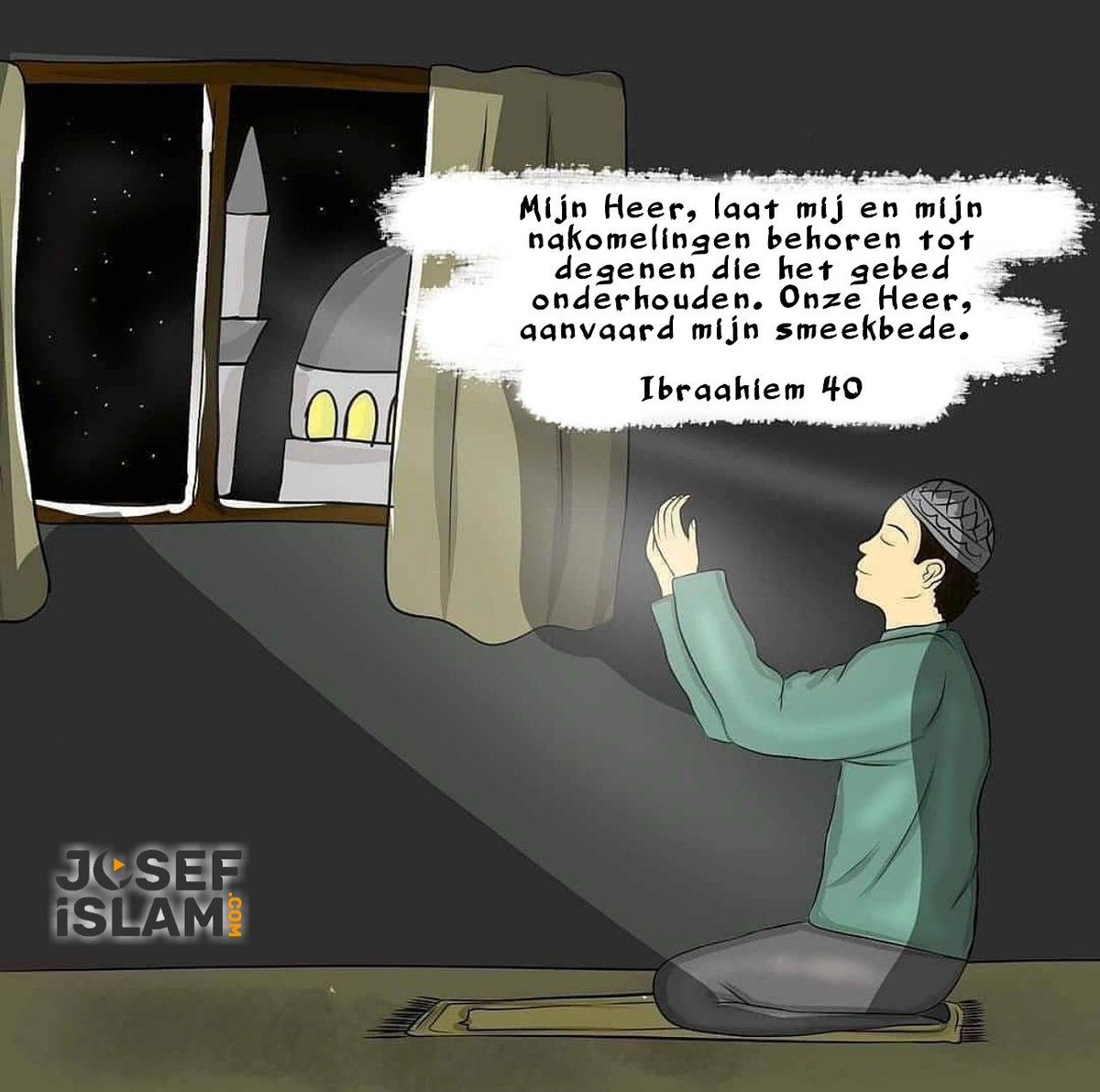 josefislamnl's tweet image. Mijn Heer, laat mij en mijn nakomelingen behoren tot degenen die het gebed onderhouden. Onze Heer, aanvaard mijn smeekbede.
 《Ibraahiem 40》

#JosefislamNL #Smeekbeden #Profeet #Abraham #Ibraahiem
