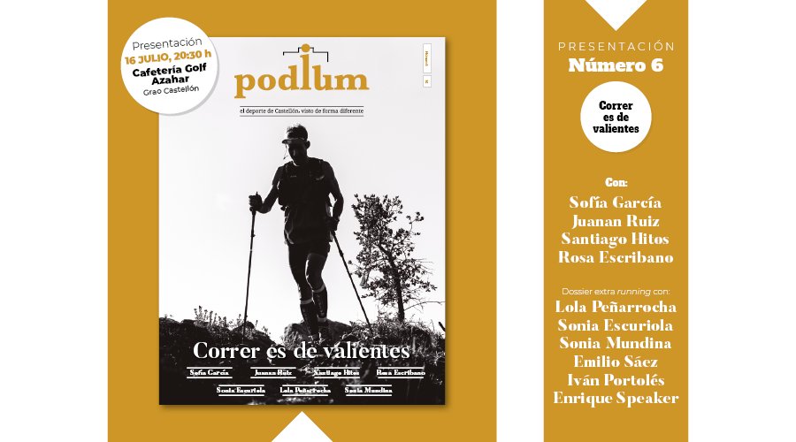 CarletsValero's tweet photo. ¡Hey #runner! 🏃‍♀️🏃‍♂️ mañana presentamos en #Castellón algo que puede que te guste: ➡️ el n°6 de #revista @PodiumCastellon con un dossier extra #running. 20:30 h, cafetería Golf Azahar (junto al @HotelGolfPlaya del Grao). ¿Contamos contigo? 😀👍 #correr #deporte #pasión #esport https://t.co/eAu0cFnSOt