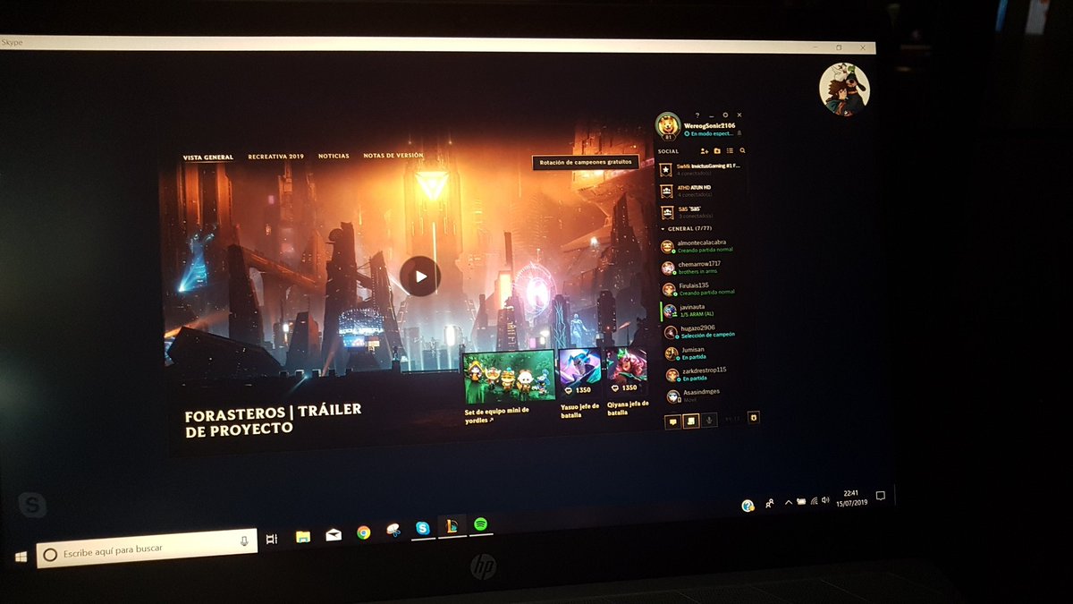 ShotoXXI's tweet photo. @lol_es @LeagueOfLegends No me deja jugar porque el cliente está bug nice #fixthispls https://t.co/InqA6F2HpZ