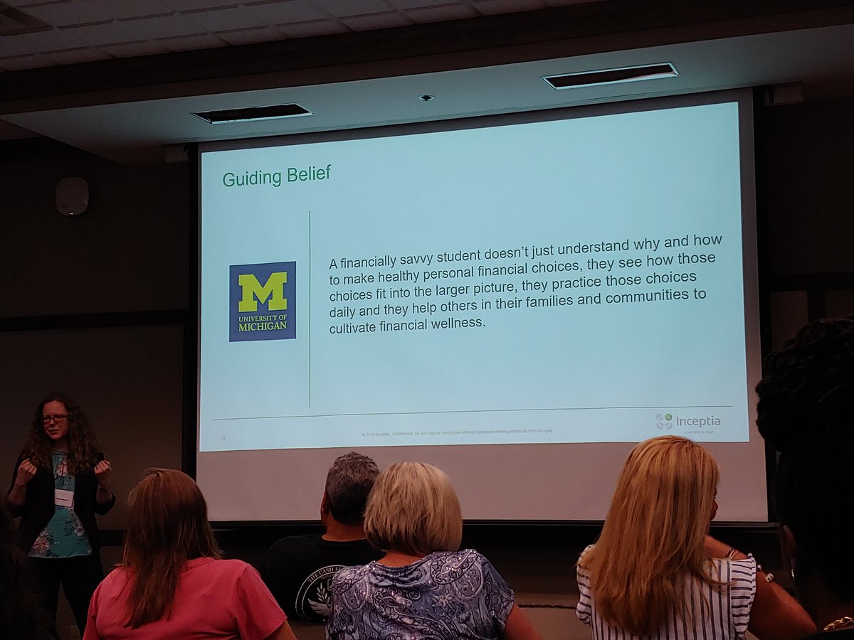ChrisFSchmidt's tweet photo. Kristin Bhaumik on the making of financially savvy students! #savvy #HEFW19 #finlit https://t.co/dVph1gdqm1