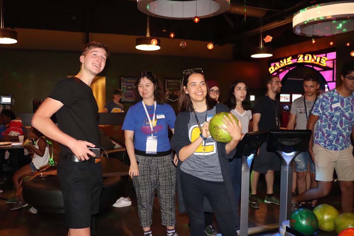 UTCGlobal's tweet photo. #susi19europe went bowling today! They let the good times roll!
π³π³π³π³π³
#UTCglobal #susi #susi19 #fhi360 #Exchanges360 #StudyUSA #sparetimechattanooga #bowling #ExchangeOurWorld #studyintheusa https://t.co/IB28j76fcf