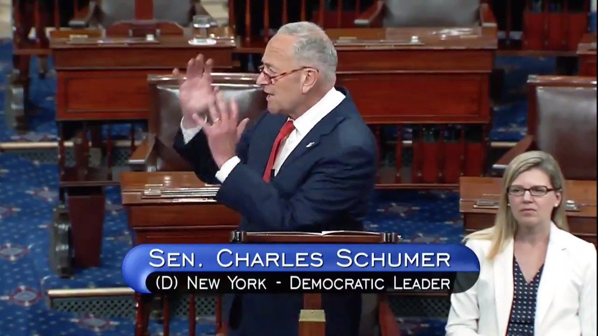 It is frighteningly common for my Republican colleagues to let these moments go by without a word
Democrats in the House plan to introduce a resolution denouncing @realDonaldTrump’s racist comments
We intend to do the same in the Senate
We’ll see how many Republicans sign on