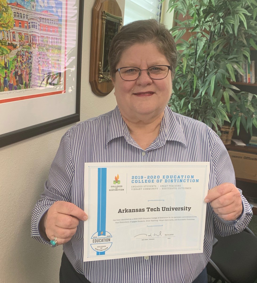 atueducation's tweet photo. Along with the University, the COE has been recognized as an Education College of Distinction for 2019-2020. This recognition is for our exemplary commitment to Engaged Students, Great Teaching, Vibrant Community, and Successful Outcomes. Congratulations Team! #atu #atucoe https://t.co/UMTmPzRCi0