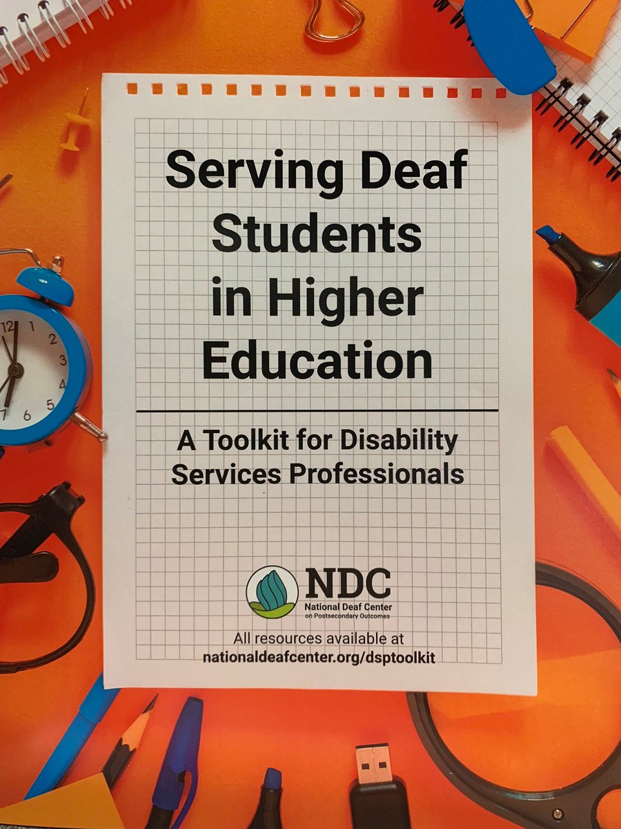 NationalDeafCtr's tweet photo. Here's some #MondayMotivation to create the best #access experience for deaf students in #HigherEd. Here's a toolkit for #disability services professionals: https://t.co/Tg3jpZGqgK #DeafSuccess https://t.co/ToyNQkEsAm