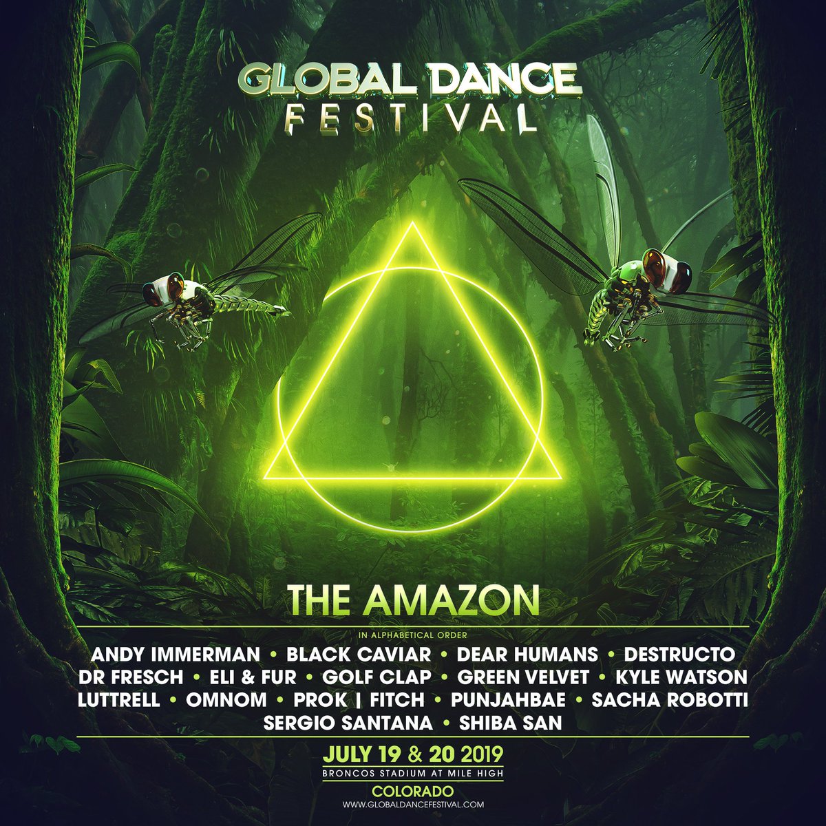 The Global Dance Festival Amazon lineup for 2019