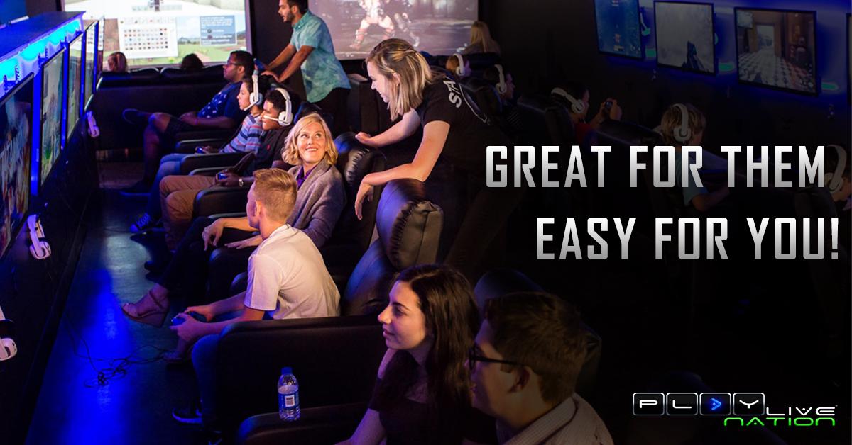 Let us host your next birthday party and you'll get:

🎮 Gaming Stations (Quantity Varies)
✉️ Party Invitations
🍕 Food &amp; Beverages
🙋‍♂️ PLAYlive Staff To Run Your Party
🏆 Tournament With Prizes
🛍️ Gift Bag - bit.ly/2KfZDkv