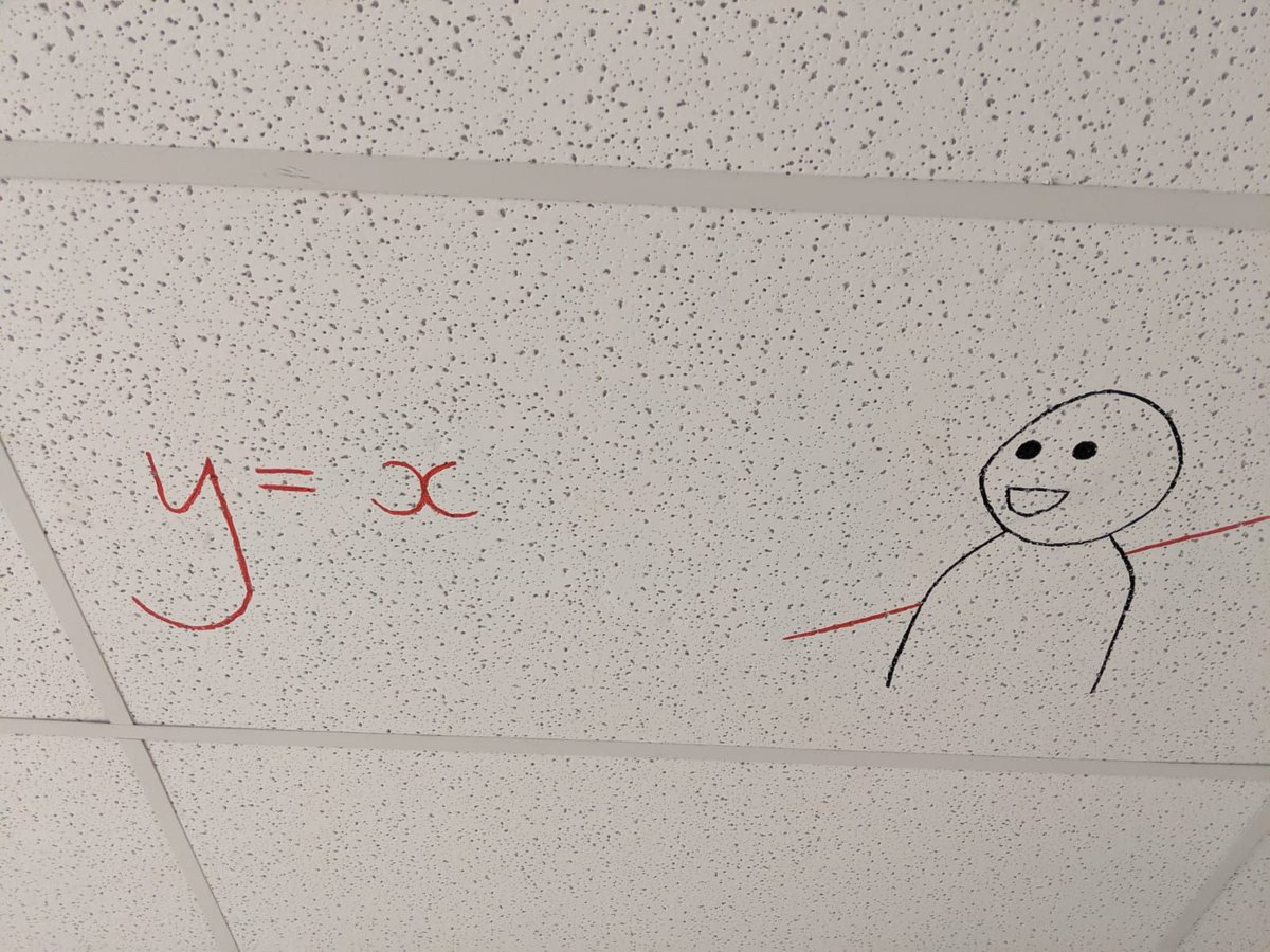 LeicesterHigh's tweet photo. Maths Art? Towards the end of last term Mr P's Year 10s put their knowledge of functions to the test by drawing mathematical equations of the ceiling tiles which are now decorating Room 13. #WeAreLHS #WeAreCreative
#maths #art #endofterm #mathematicalequations #drawing #mathsart https://t.co/y71ZNTpBKB