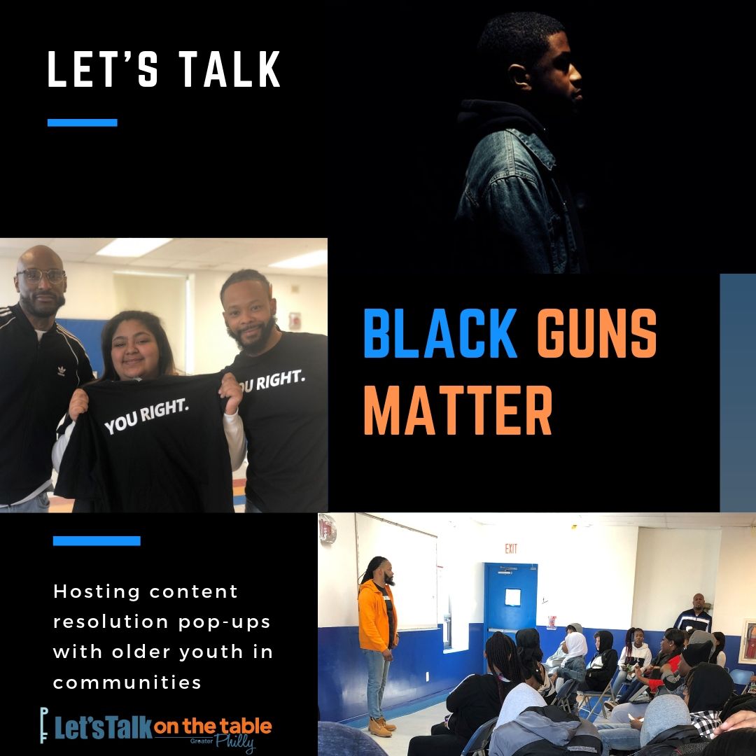 Through its OTTP “Activate” mini grant, Black Guns Matter created a safe space to host conflict resolution pop-ups, involving youth in conversations about violence and gun control while enhancing education and awareness. #LetsTalkPhilly #Philadelphia <a href="/Philadelphia/">Philadelphia</a> foundation