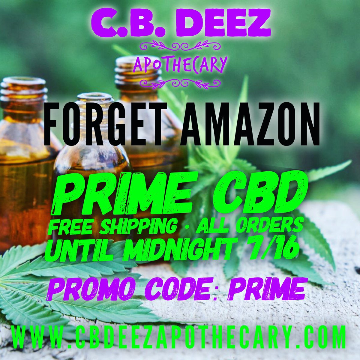 CBDeezNutzCo's tweet photo. Get #PrimedUp with #FreeShipping!
•
#cbd #cbdeeznutz #cbdoil #cbdheals #cbdhelps #cbdlife #cbdshop #cbdcommunity #cbdisolate #cbdedibles #cbdproducts #local #texascbd #houstoncbd #cbdoils #buycbd #prime #primeday #deal #sale #special #amazon #amazonprime #primetime #save https://t.co/GaublZP271
