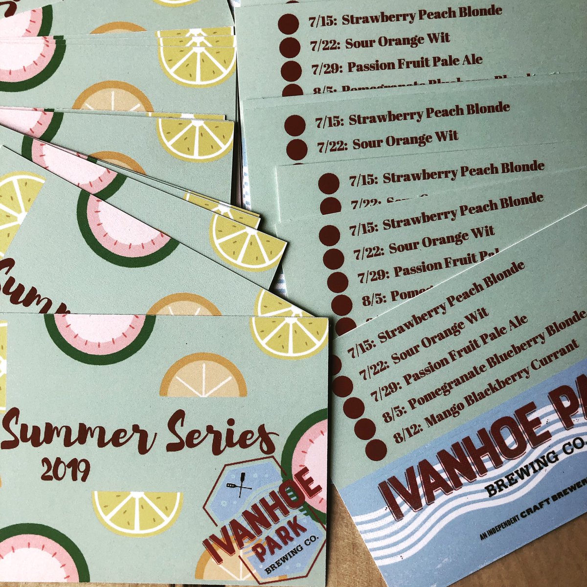 IvanhoeParkBrew's tweet photo. Our Summer Series 2019 kicks off at 4pm! Be one of the first 30 to order a Strawberry Peach Blonde and get a card to complete the series. #CraftBeer #Orlando #SummerSeries #IsSummerOverYet https://t.co/ebOml5w1gY